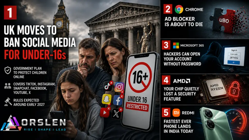 UK to ban social media for under-16s