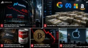 Stock market selloff as AI-spending fears hit tech