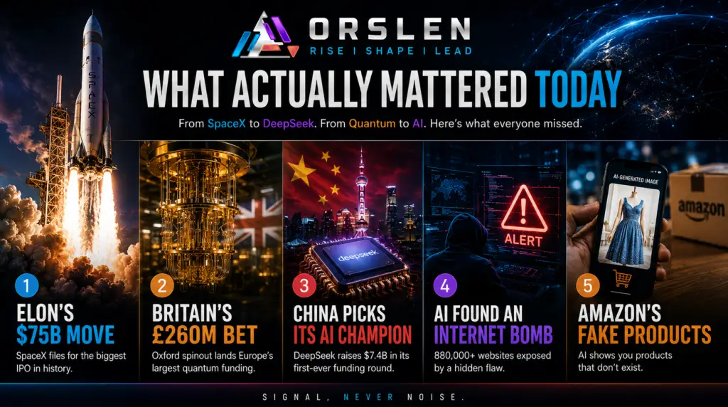 Biggest tech news of June 3, 2026 — SpaceX's record IPO, UK quantum funding, DeepSeek, a web-server flaw and Amazon AI search